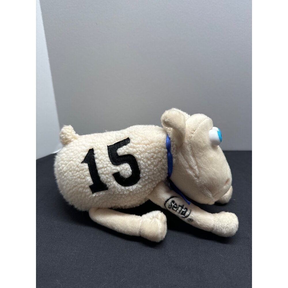 Curto Toy Sheep Plush With Blue Eyes & No. 15 2000 Serra Counting Sheep